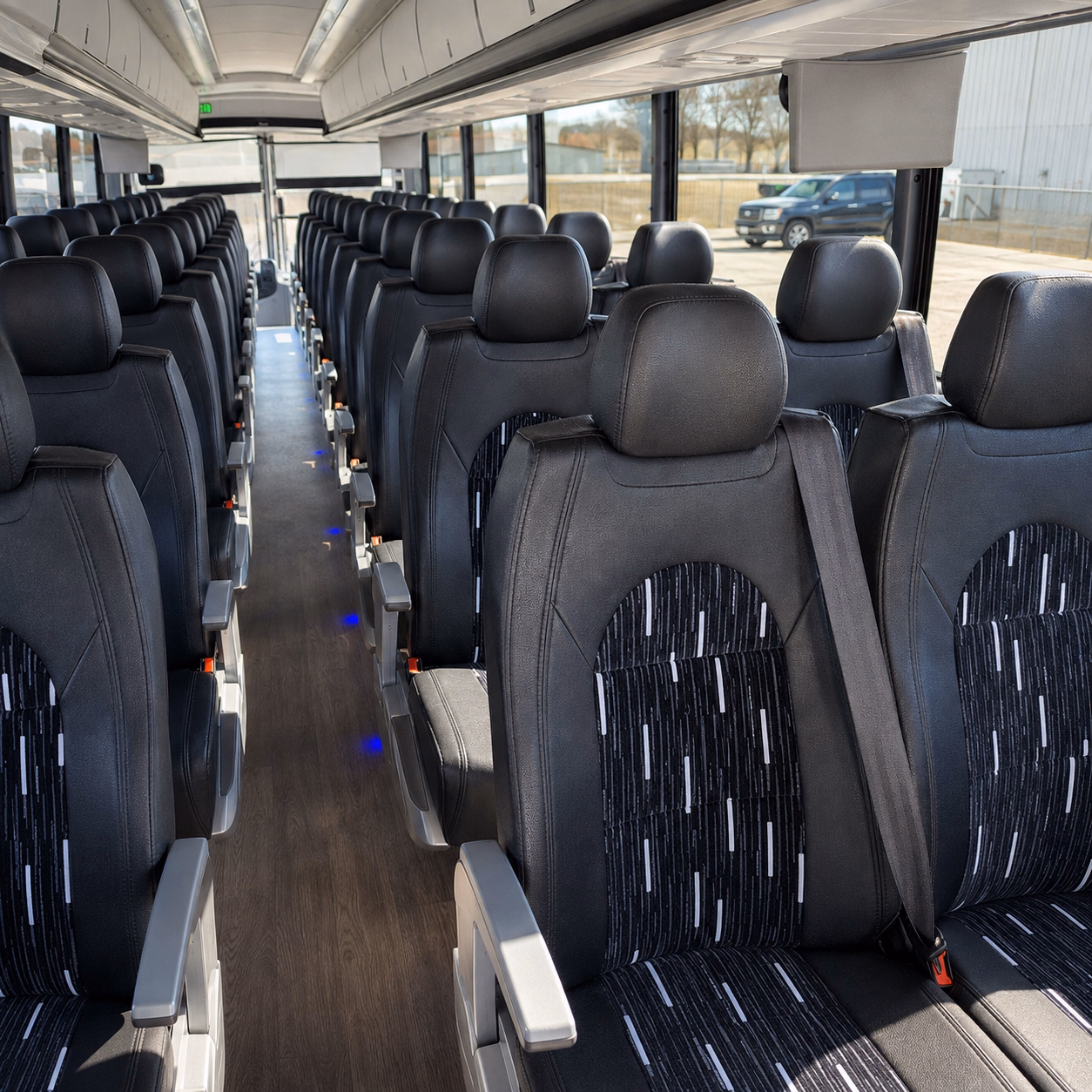 kissimmee charter bus rental inside