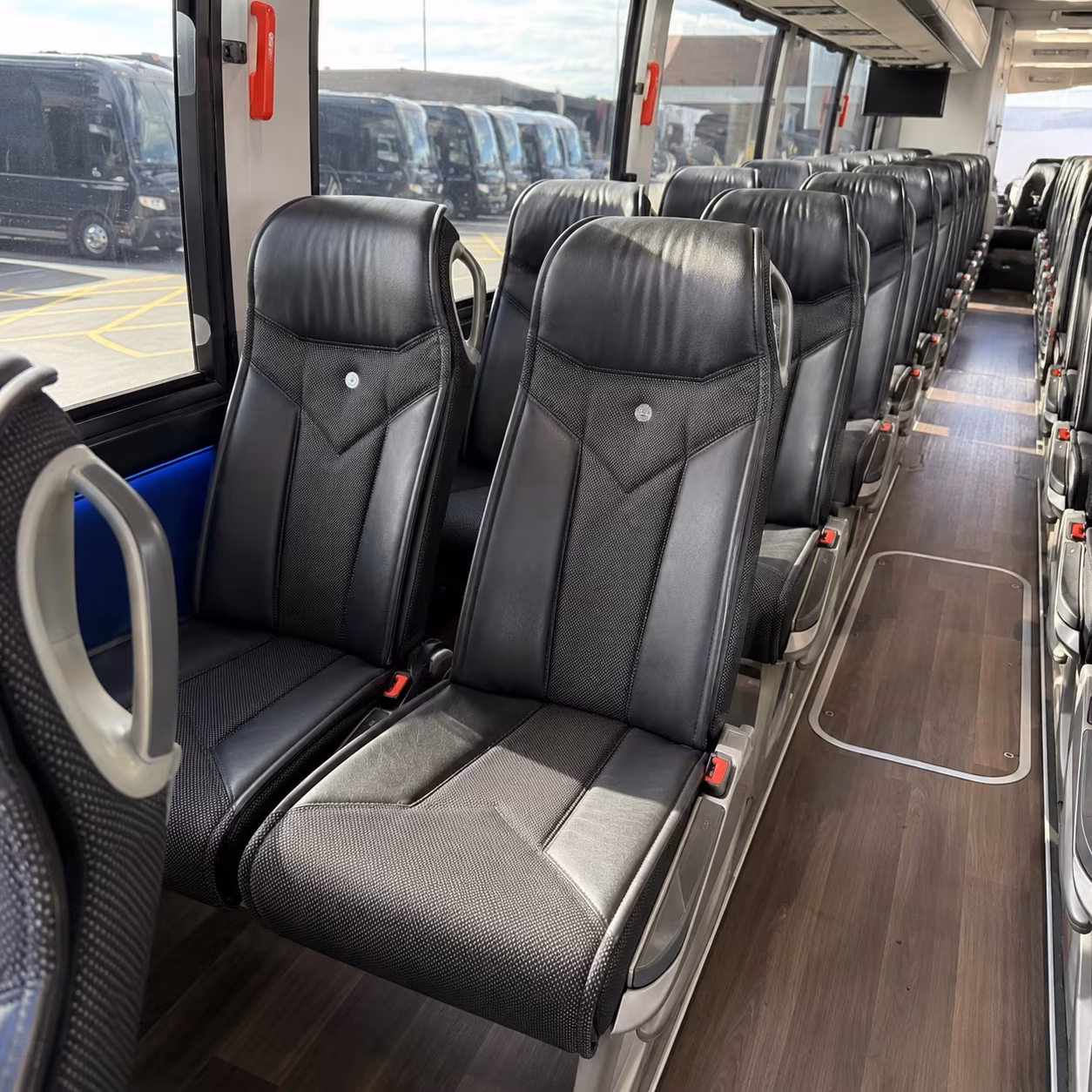 kissimmee charter bus rental interior