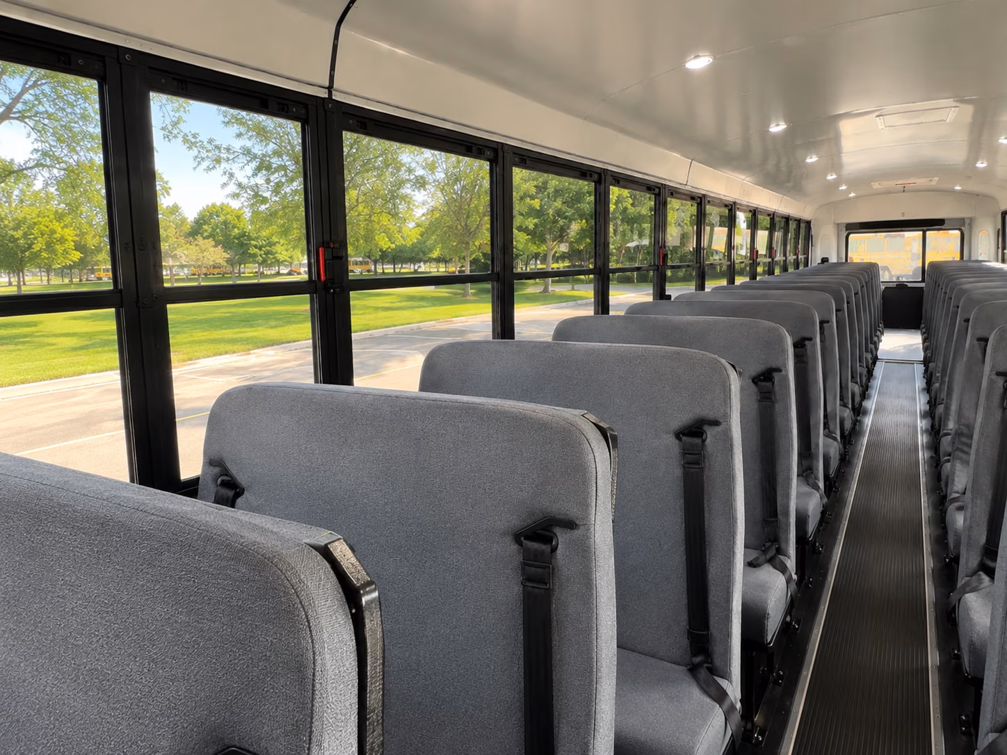 school bus inside
