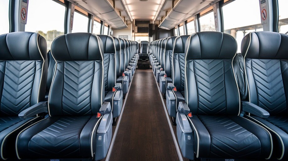 50 passenger charter bus interior