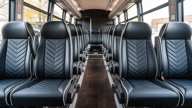 kissimmee 35 passenger minibus interior