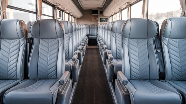 kissimmee 56 passenger charter bus interior