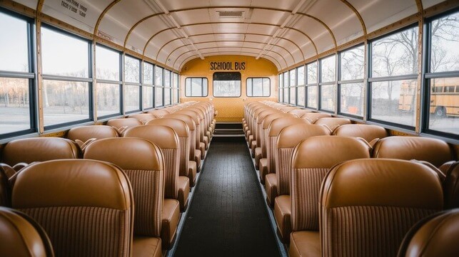 kissimmee school bus rental interior