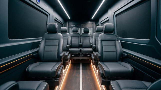 kissimmee sprinter van with driver interior